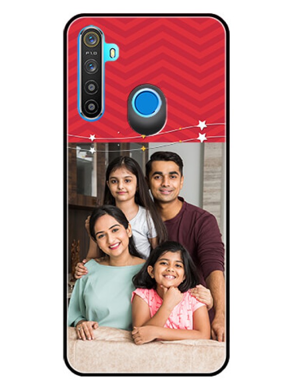 Custom Realme 5 Personalized Glass Phone Case  - Happy Family Design