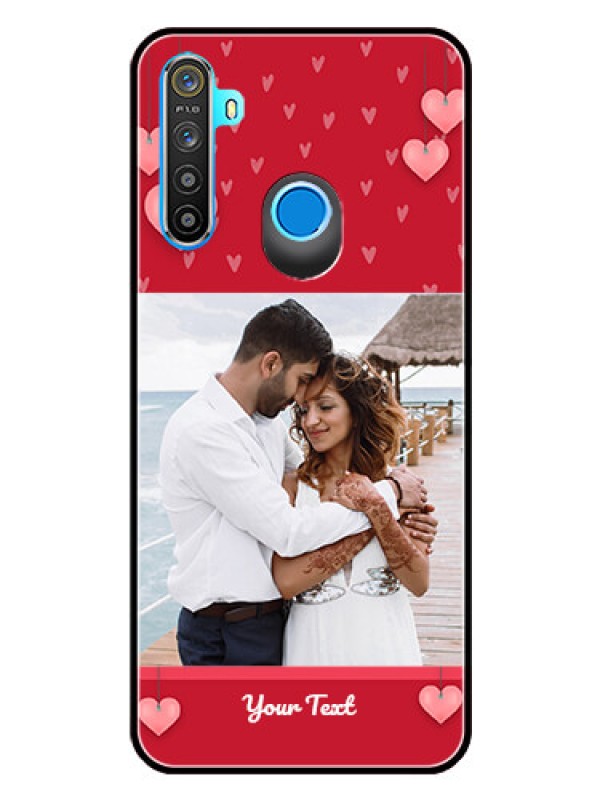 Custom Realme 5 Custom Glass Phone Case  - Valentines Day Design