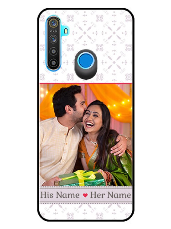 Custom Realme 5 Custom Glass Mobile Case  - with Photo and Ethnic Design