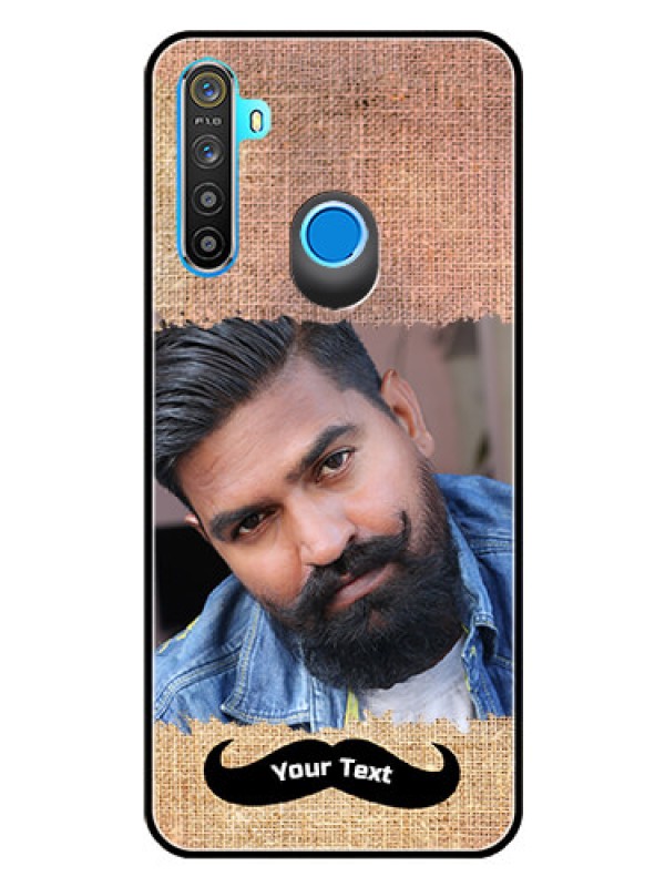 Custom Realme 5 Personalized Glass Phone Case  - with Texture Design
