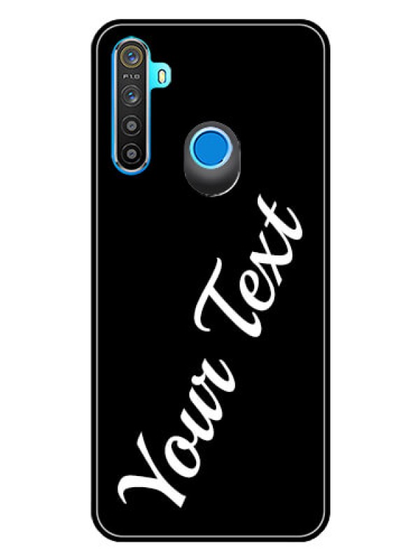 Custom Realme 5 Custom Glass Mobile Cover with Your Name