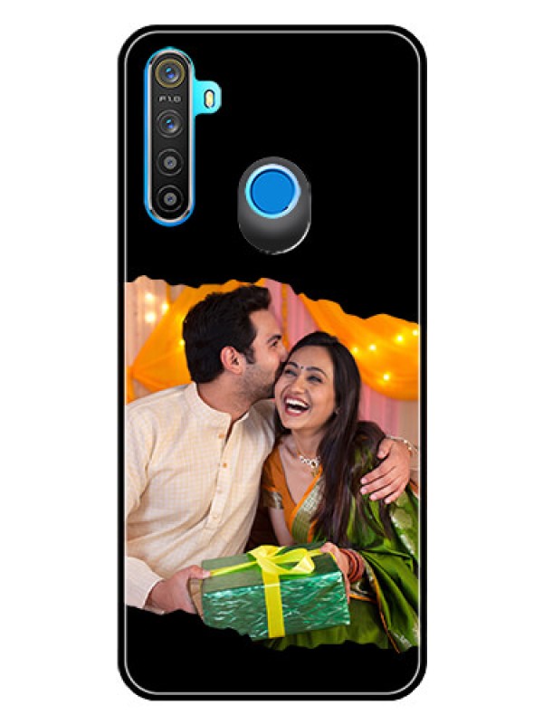 Custom Realme 5 Custom Glass Phone Case - Tear-off Design