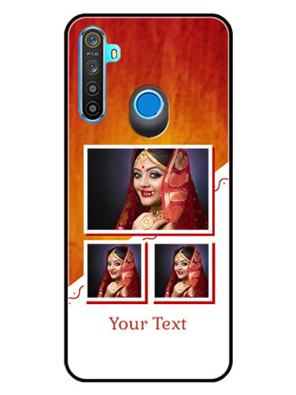 Custom Realme 5i Custom Glass Phone Case  - Wedding Memories Design  
