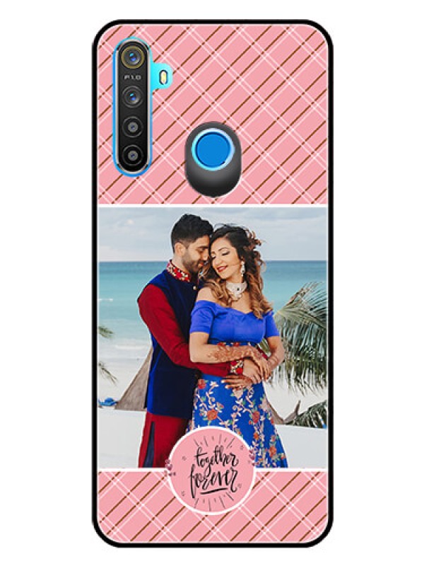 Custom Realme 5i Personalized Glass Phone Case  - Together Forever Design