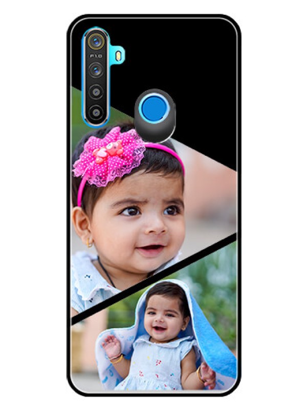 Custom Realme 5i Custom Glass Phone Case  - Semi Cut Design