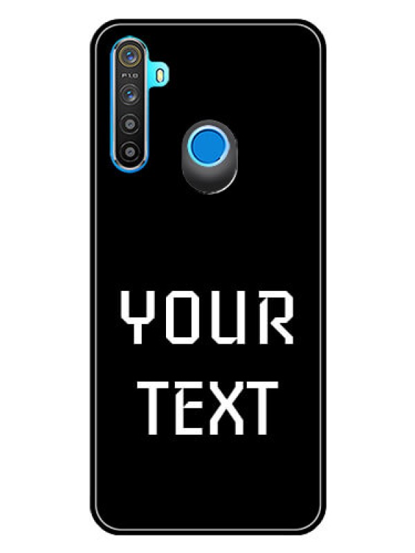 Custom Realme 5i Your Name on Glass Phone Case