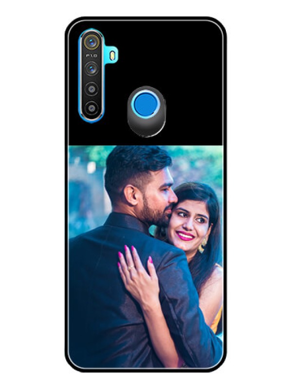 Custom Realme 5I Custom Glass Phone Case - Upload Full Picture With Custom Color Design