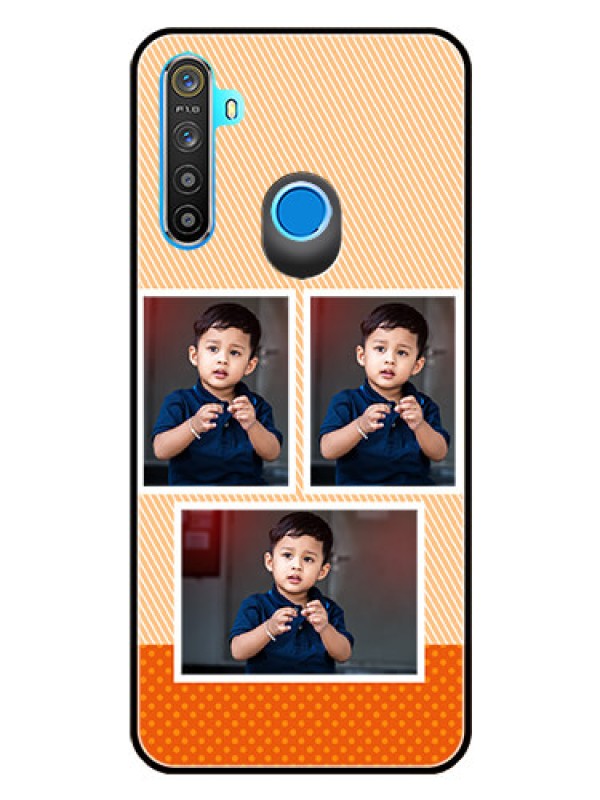 Custom Realme 5s Photo Printing on Glass Case  - Bulk Photos Upload Design