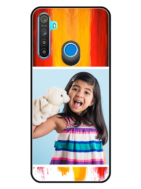 Custom Realme 5s Personalized Glass Phone Case  - Multi Color Design