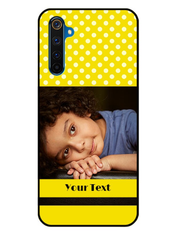 Custom Realme 6 Pro Custom Glass Phone Case  - Bright Yellow Case Design