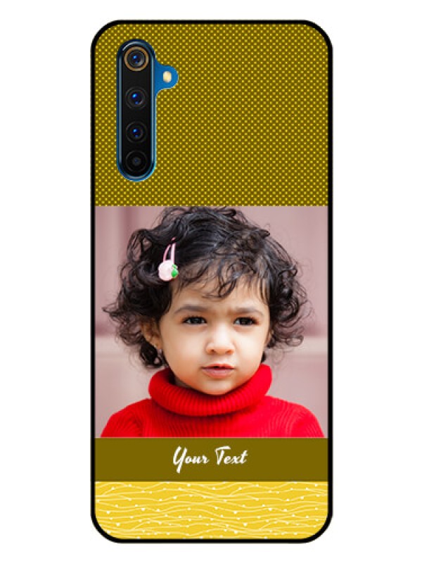 Custom Realme 6 Pro Custom Glass Phone Case  - Simple Green Color Design