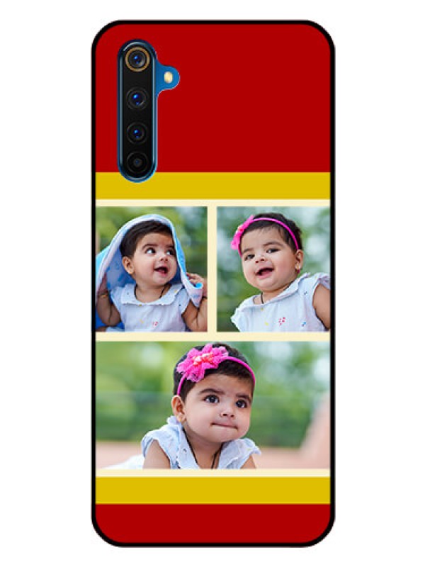 Custom Realme 6 Pro Custom Glass Mobile Case  - Multiple Pic Upload Design