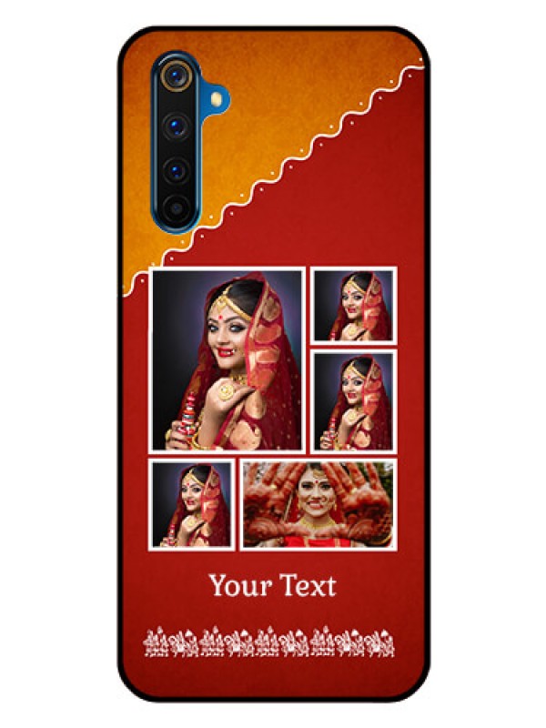 Custom Realme 6 Pro Personalized Glass Phone Case  - Wedding Pic Upload Design