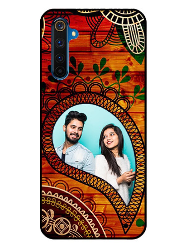 Custom Realme 6 Pro Personalized Glass Phone Case  - Abstract Colorful Design