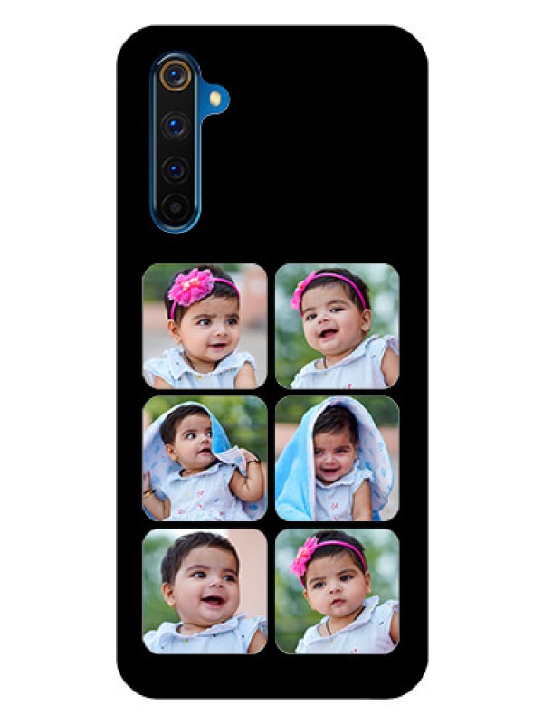 Custom Realme 6 Pro Photo Printing on Glass Case  - Multiple Pictures Design