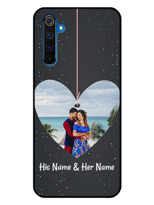 Custom Realme 6 Pro Custom Glass Phone Case  - Hanging Heart Design