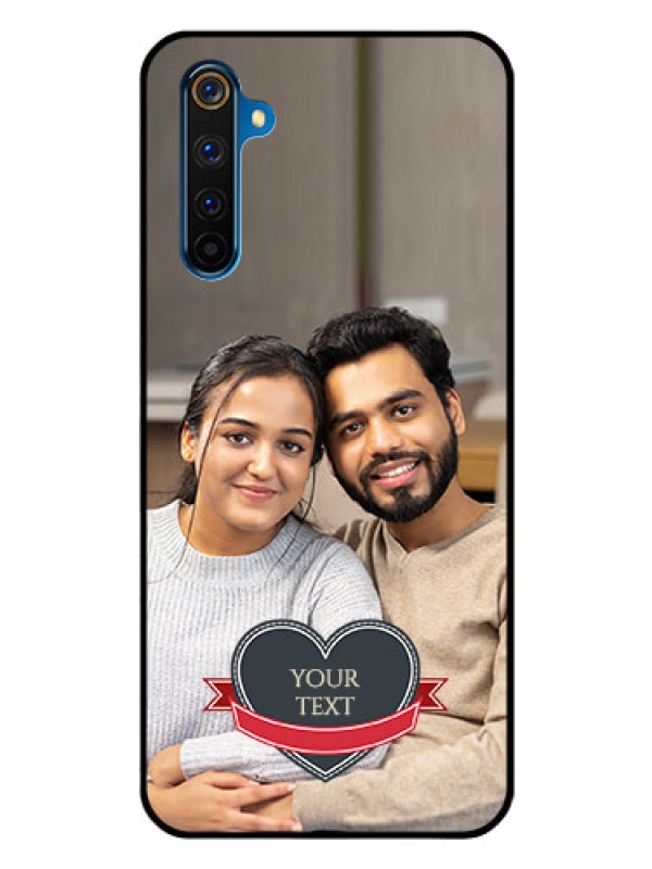 Custom Realme 6 Pro Custom Glass Phone Case  - Just Married Couple Design