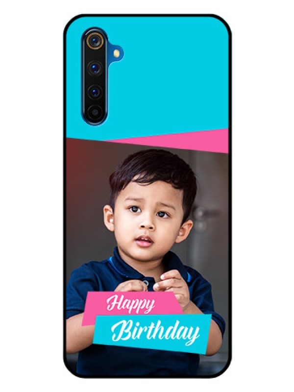 Custom Realme 6 Pro Personalized Glass Phone Case  - Image Holder with 2 Color Design