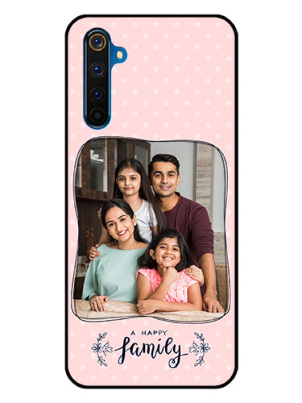 Custom Realme 6 Pro Custom Glass Phone Case  - Family with Dots Design
