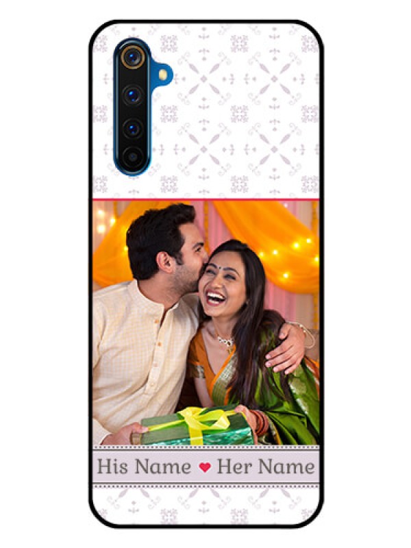 Custom Realme 6 Pro Custom Glass Mobile Case  - with Photo and Ethnic Design