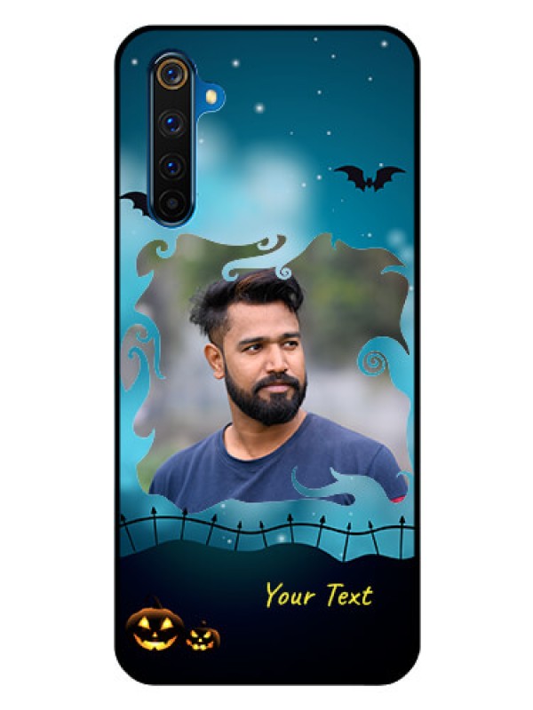 Custom Realme 6 Pro Custom Glass Phone Case  - Halloween frame design