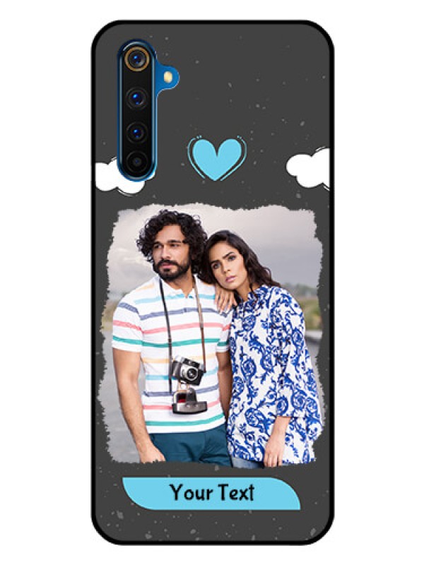 Custom Realme 6 Pro Custom Glass Phone Case  - Splashes with love doodles Design