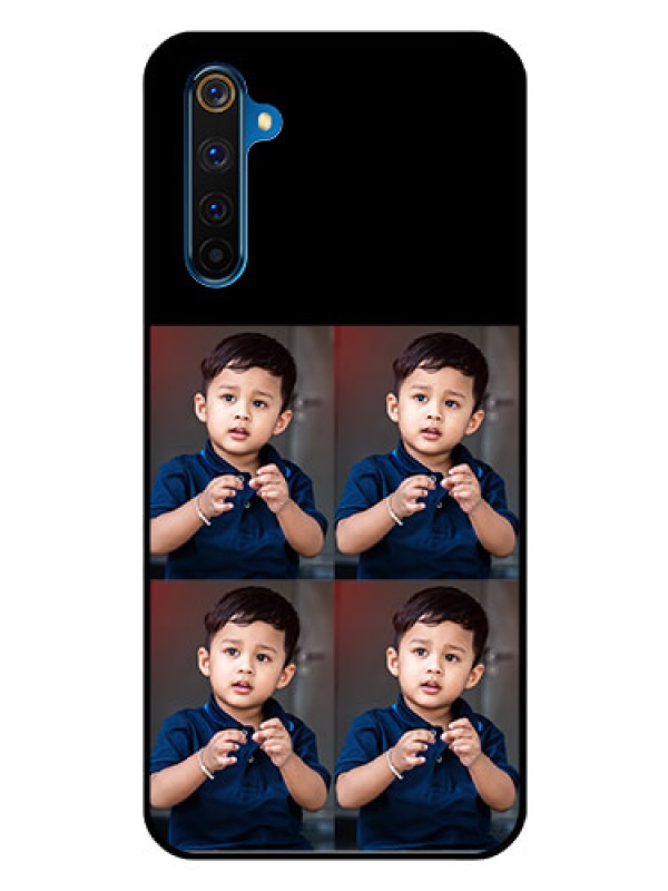 Custom Realme 6 Pro 4 Image Holder on Glass Mobile Cover