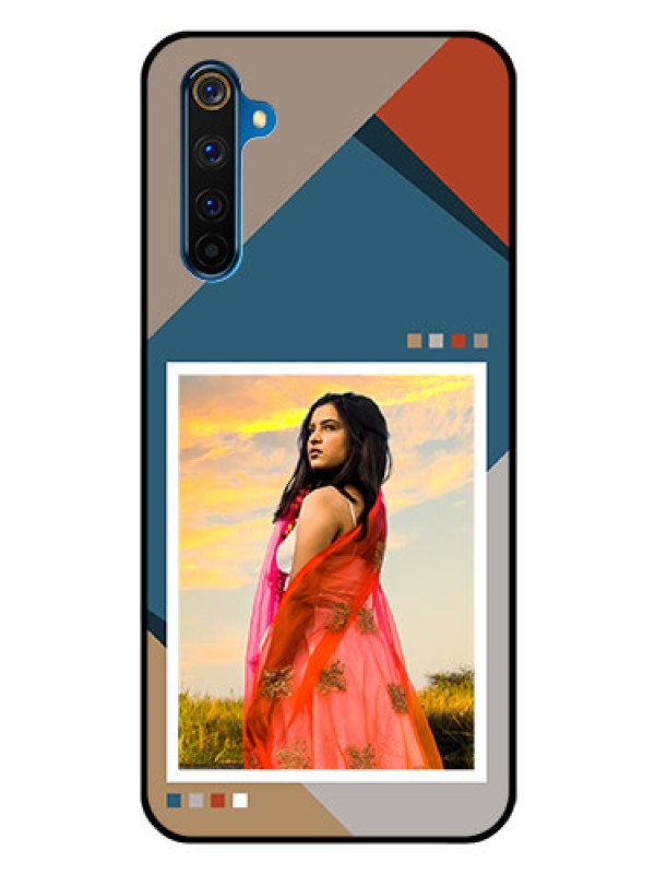 Custom Realme 6 Pro Personalized Glass Phone Case - Retro color pallet Design
