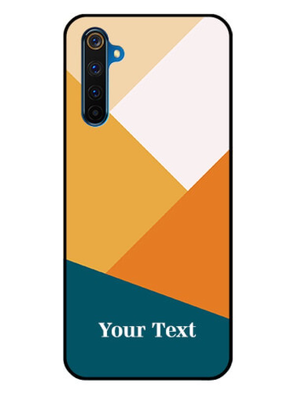 Custom Realme 6 Pro Personalized Glass Phone Case - Stacked Multi-colour Design