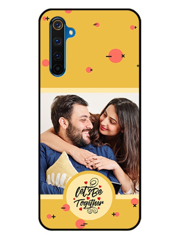 Custom Realme 6 Pro Photo Printing on Glass Case - Lets be Together Design