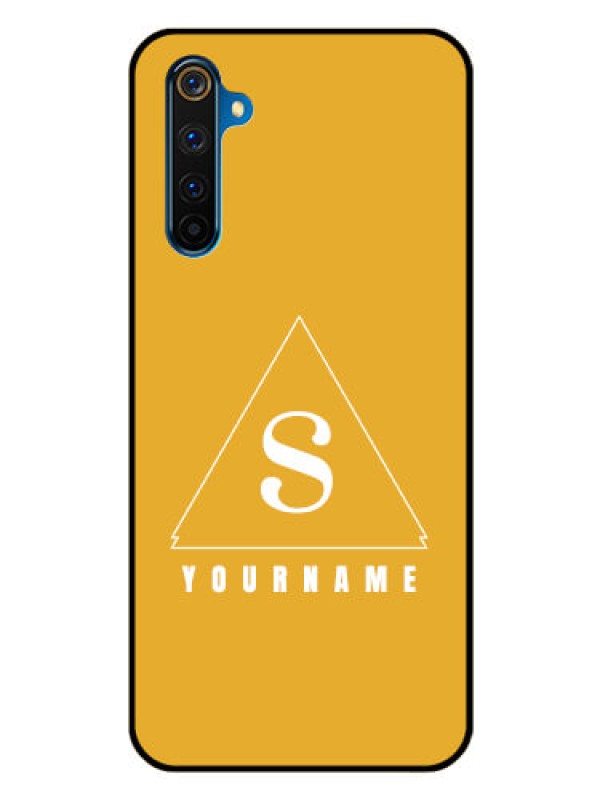 Custom Realme 6 Pro Personalized Glass Phone Case - simple triangle Design