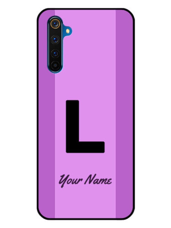 Custom Realme 6 Pro Custom Glass Phone Case - Tricolor custom text Design