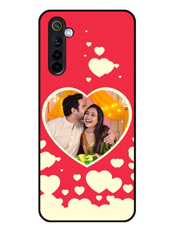 Custom Realme 6 Custom Glass Mobile Case  - Love Symbols Phone Cover Design