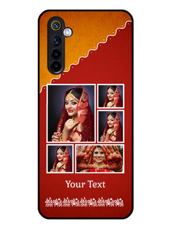 Custom Realme 6 Personalized Glass Phone Case  - Wedding Pic Upload Design