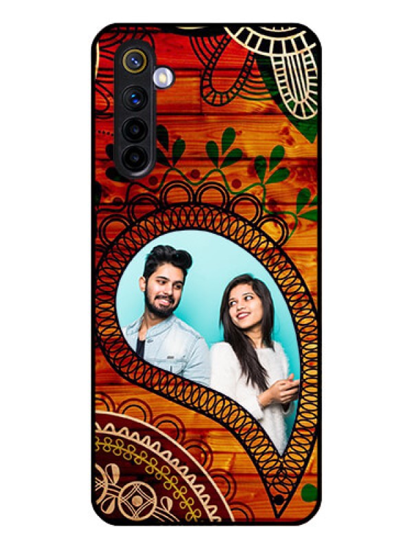 Custom Realme 6 Personalized Glass Phone Case  - Abstract Colorful Design