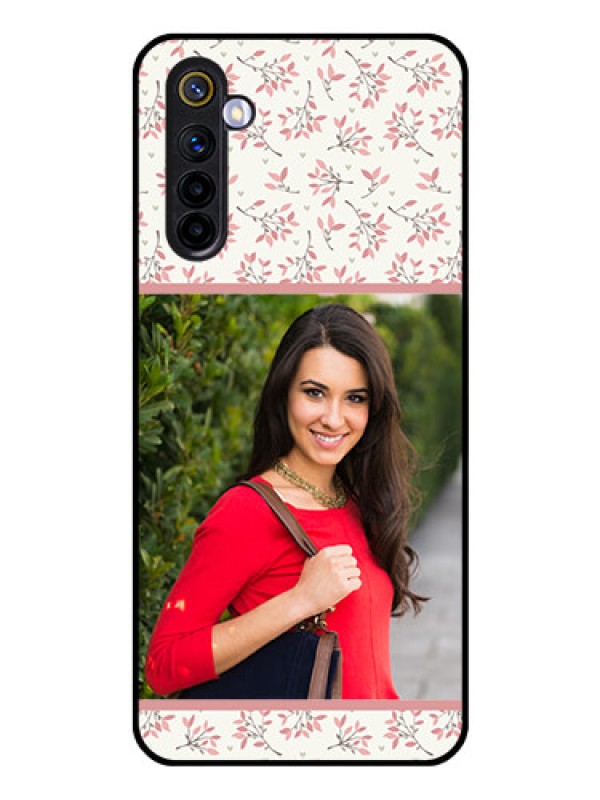 Custom Realme 6 Custom Glass Phone Case  - Premium Floral Design