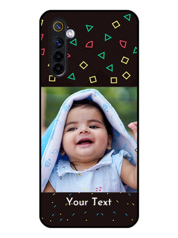 Custom Realme 6 Custom Glass Phone Case  - with confetti birthday design