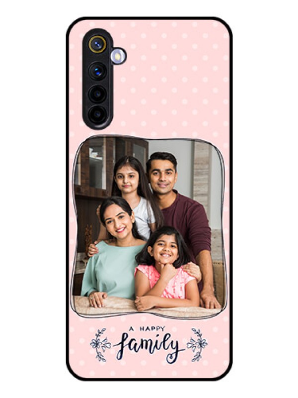 Custom Realme 6 Custom Glass Phone Case  - Family with Dots Design