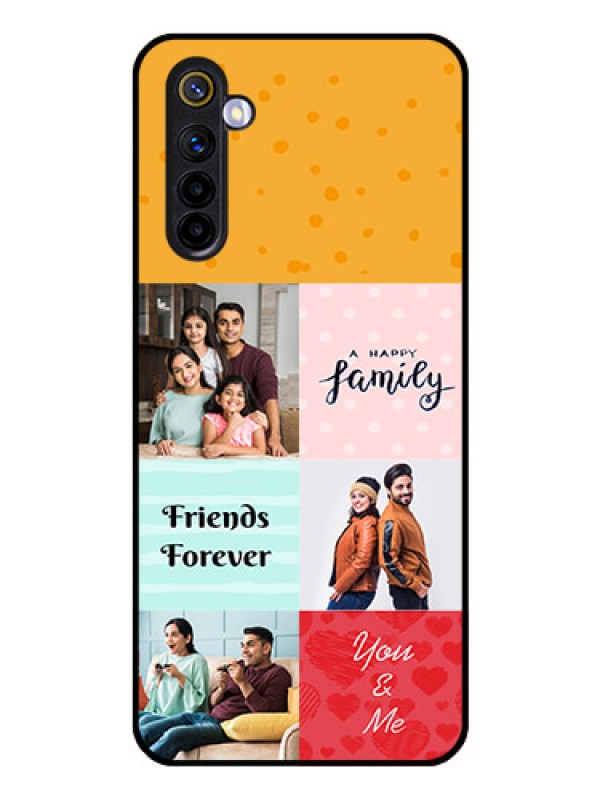 Custom Realme 6 Personalized Glass Phone Case  - Images with Quotes Design
