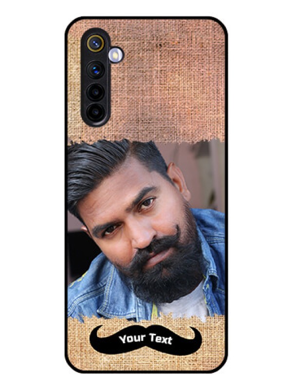 Custom Realme 6 Personalized Glass Phone Case  - with Texture Design