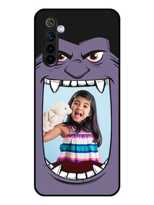 Custom Realme 6 Custom Glass Phone Case  - Angry Monster Design