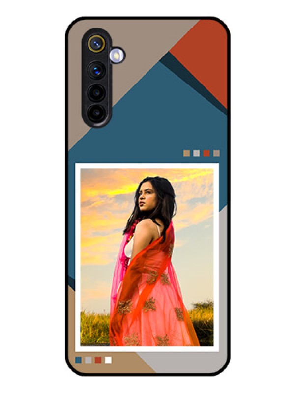Custom Realme 6 Personalized Glass Phone Case - Retro color pallet Design