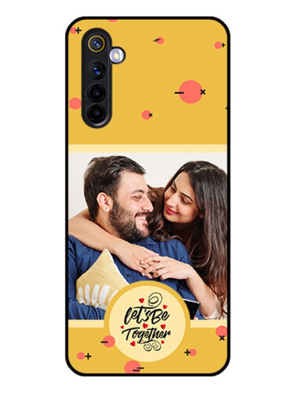 Custom Realme 6 Photo Printing on Glass Case - Lets be Together Design