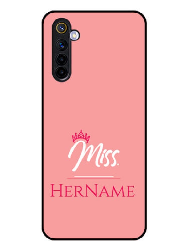 Custom Realme 6i Custom Glass Phone Case Mrs with Name