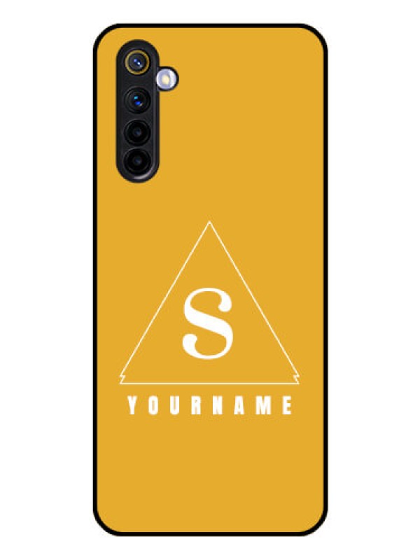 Custom Realme 6i Personalized Glass Phone Case - simple triangle Design