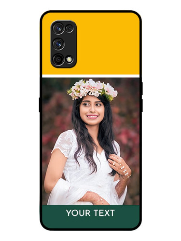 Custom Realme 7 Pro Photo Printing on Glass Case  - Love You Design