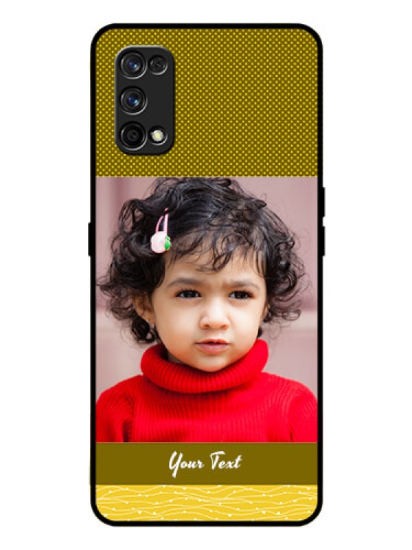 Custom Realme 7 Pro Custom Glass Phone Case  - Simple Green Color Design