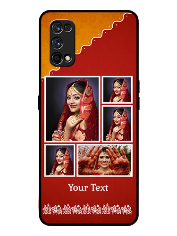 Custom Realme 7 Pro Personalized Glass Phone Case  - Wedding Pic Upload Design