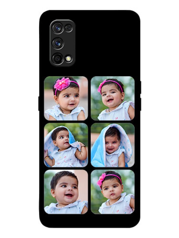 Custom Realme 7 Pro Photo Printing on Glass Case  - Multiple Pictures Design