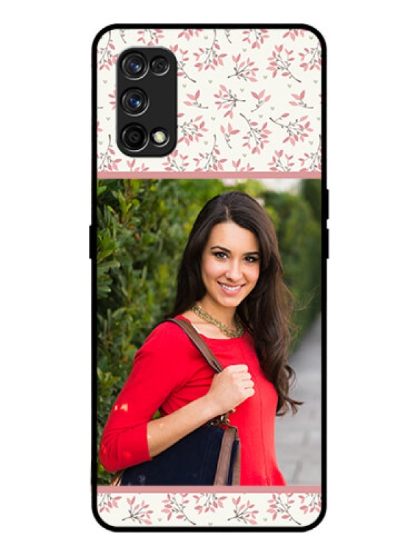 Custom Realme 7 Pro Custom Glass Phone Case  - Premium Floral Design